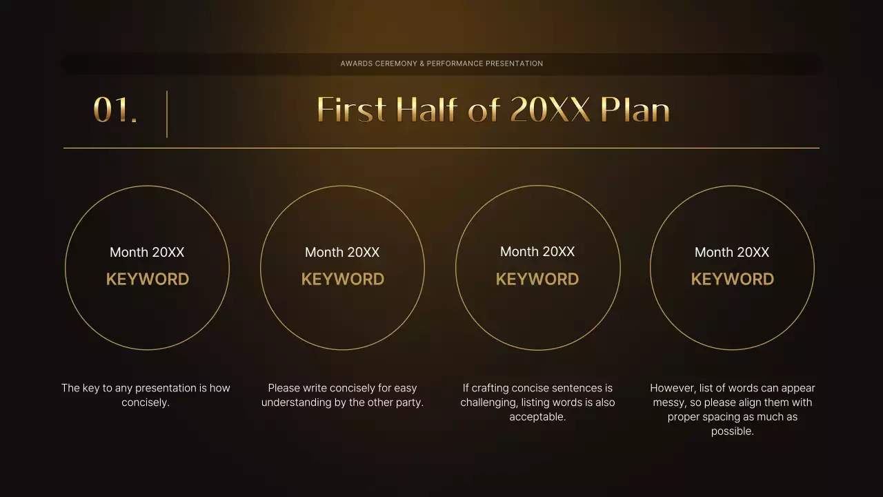 Gold Elegant Awards Presentation