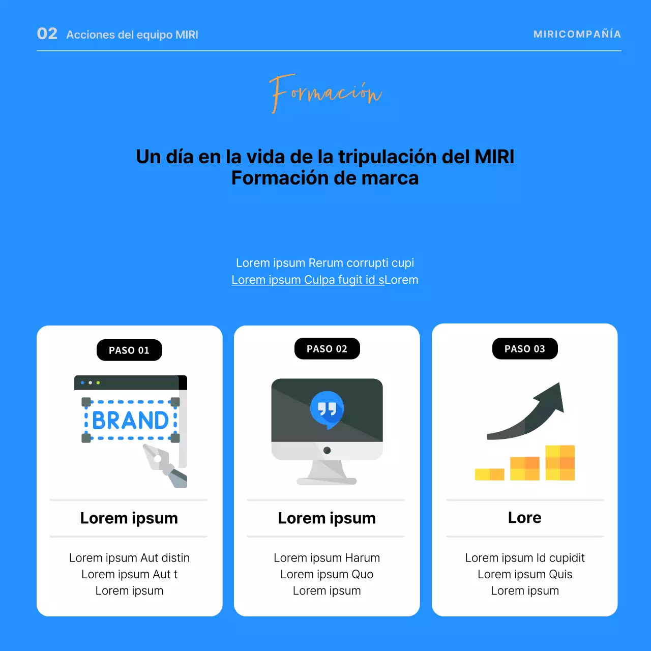 Ofertas de empleo minimalistas en azul y naranja para promover las oportunidades profesionales