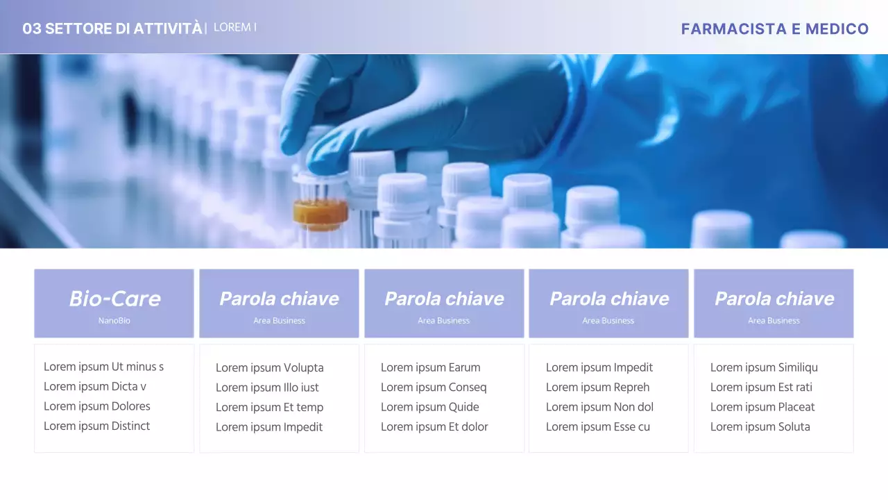 Il profilo aziendale minimalista di Yonbora nel settore medico-farmaceutico