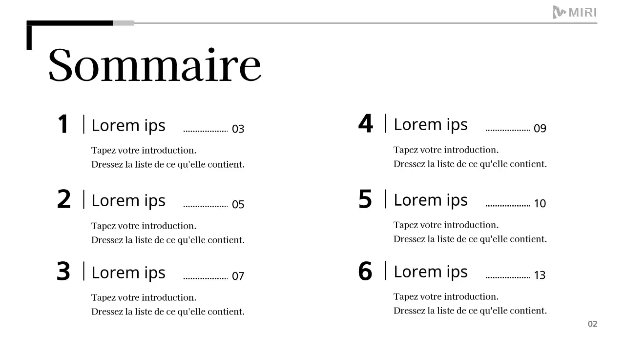 Un simple rapport imprimable en noir et blanc