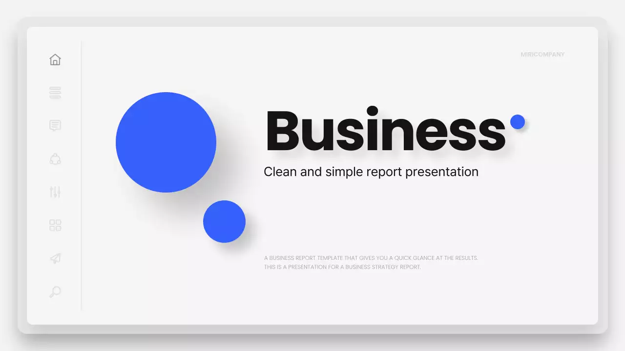 블루클린 비즈니스 보고서 프레젠테이션