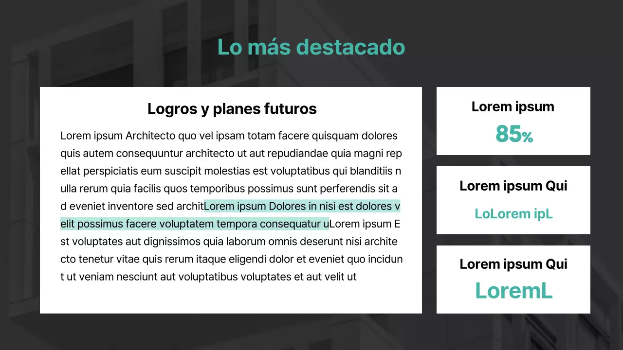 Tacto básico con acento en color menta Informe ESG