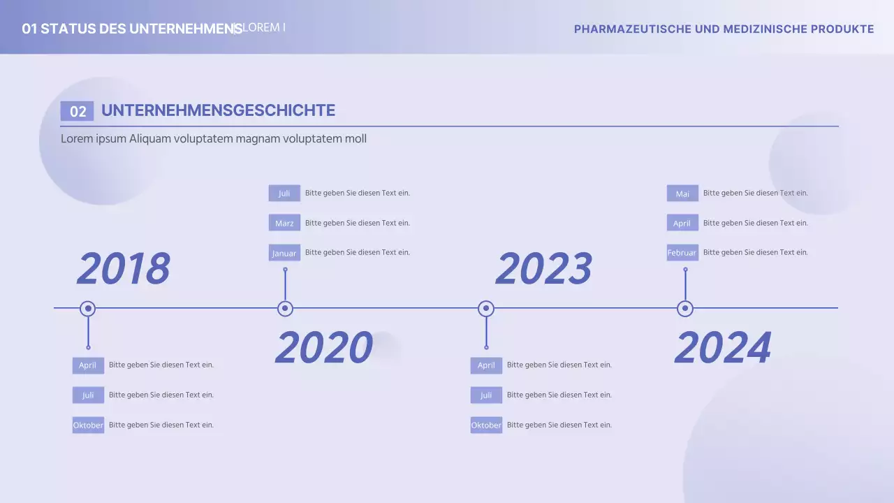 Yonboras minimalistisches medizinisch-pharmazeutisches Unternehmensprofil