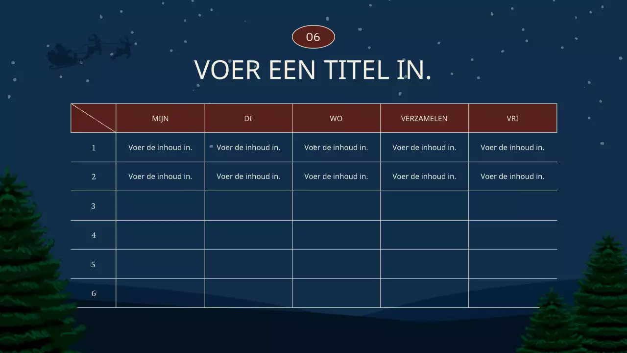 Marineblauw en rood trainingsmateriaal voor het outreach centre