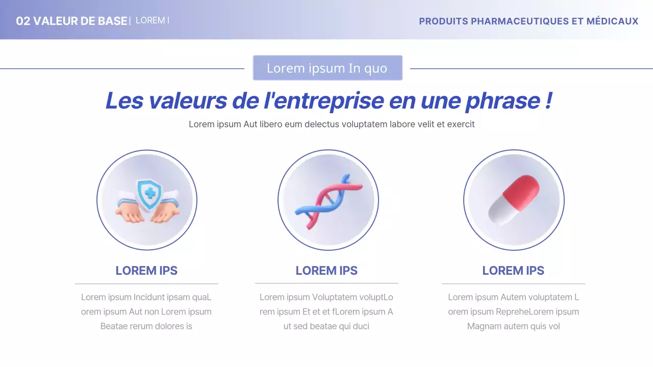 Profil de l'entreprise pharmaceutique médicale minimaliste Yonbora