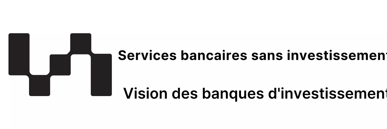 Logos des marques d'entreprise associées à la banque d'investissement