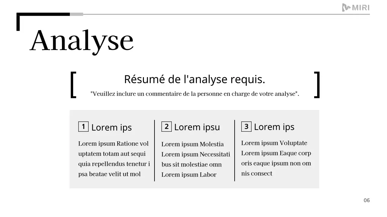 Un simple rapport imprimable en noir et blanc