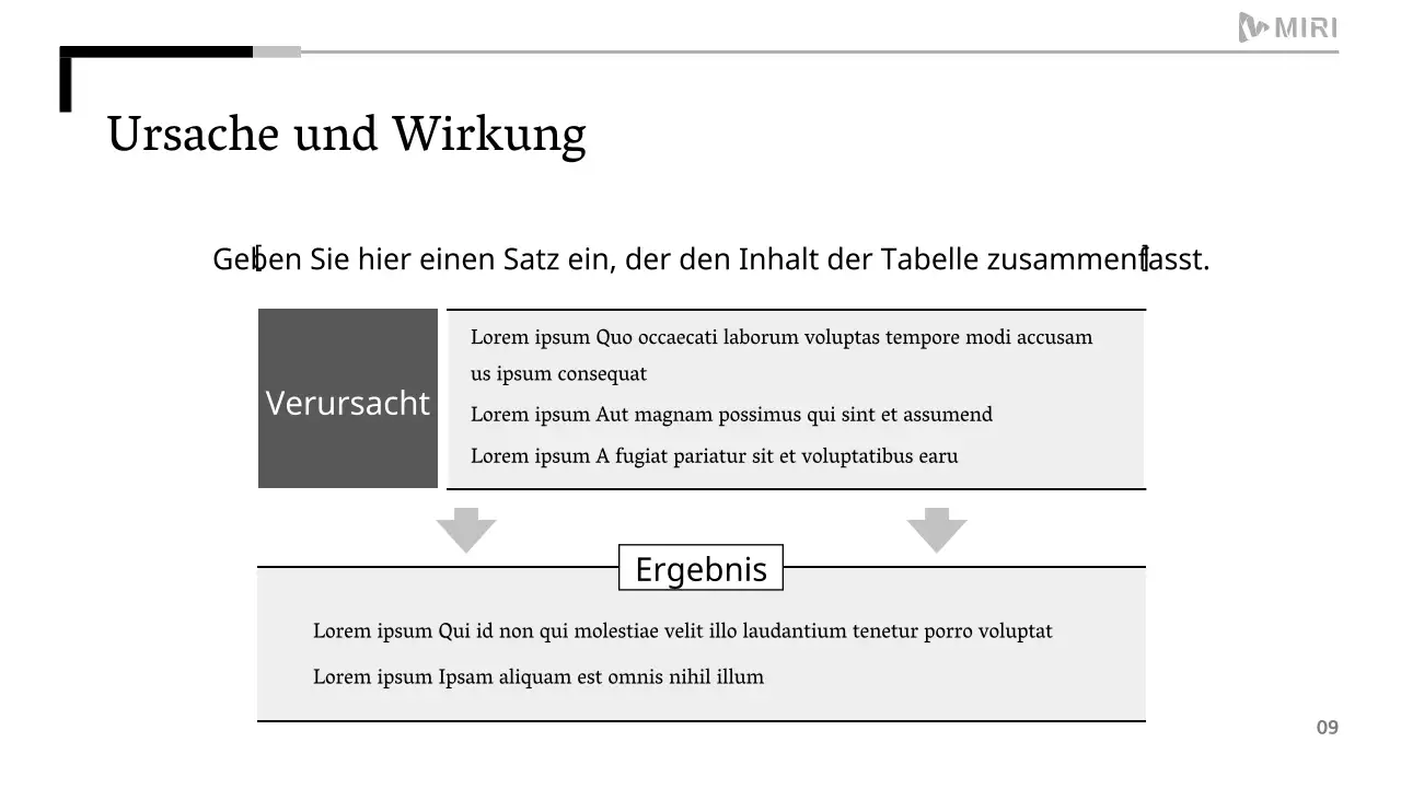 Ein einfacher druckbarer Bericht in Schwarz-Weiß