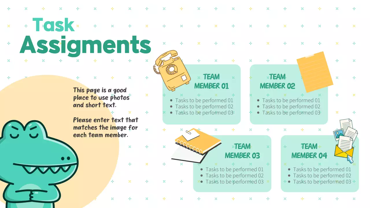 Ghi chú tiếp thị hoạt hình Mint