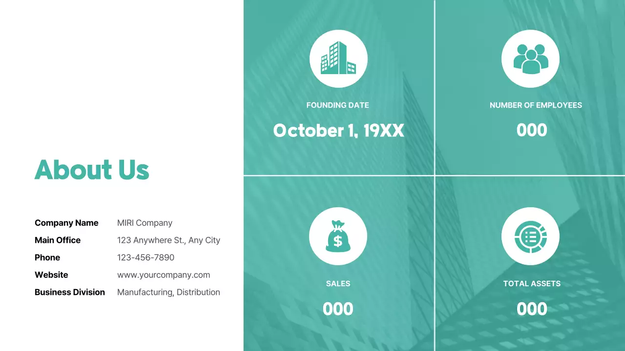 Basic feel with mint accent color ESG reports