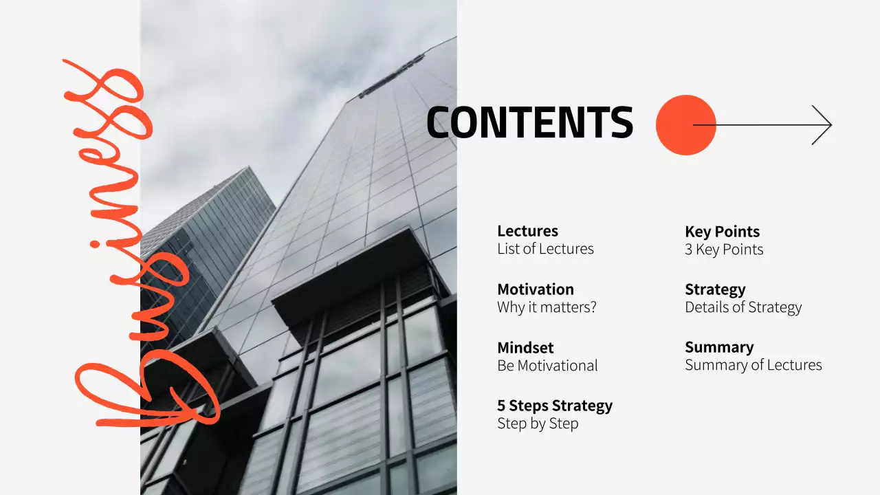 오렌지 모던 모티베이션 가이드 프레젠테이션