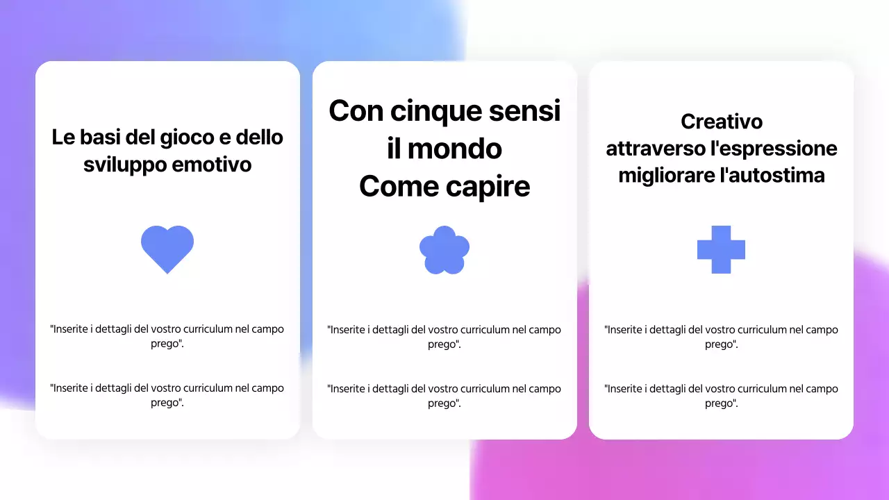 Una semplice cartella istruttori rosa e blu