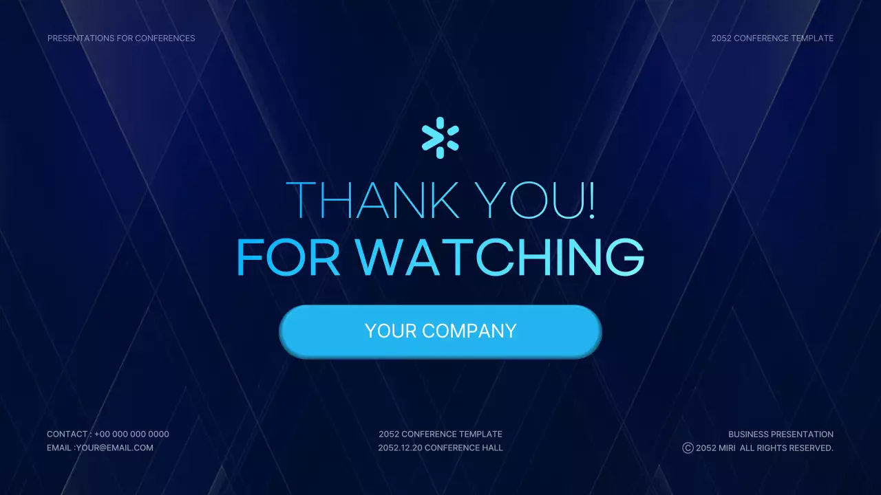 블루 모던 비즈니스 발표 프레젠테이션