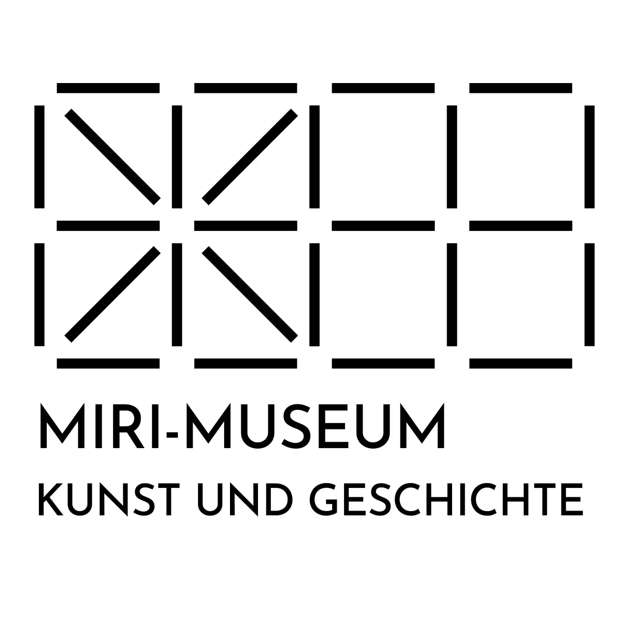 Markenlogo mit einem Kunstgaleriekonzept