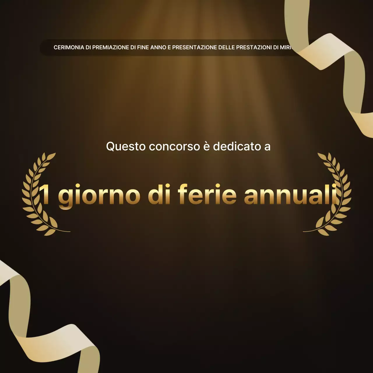 Presentazioni sulle performance dell'oro e del marrone di lusso e relazioni sugli eventi di fine anno