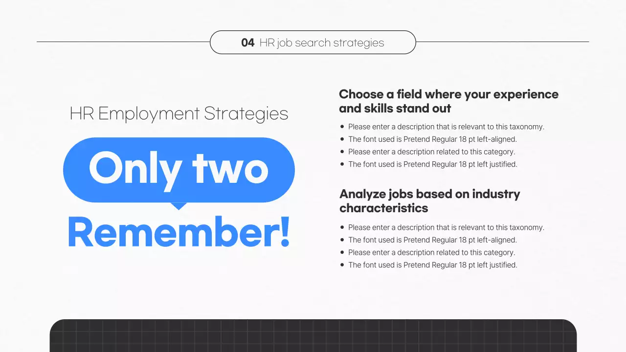 블루 모던 HR 가이드 프레젠테이션