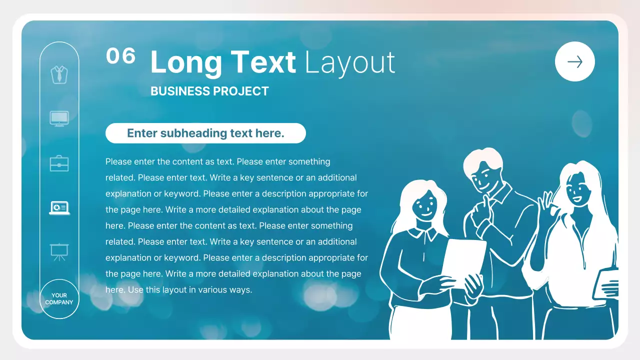 파랑과 흰색의 모던한 비즈니스 발표자료