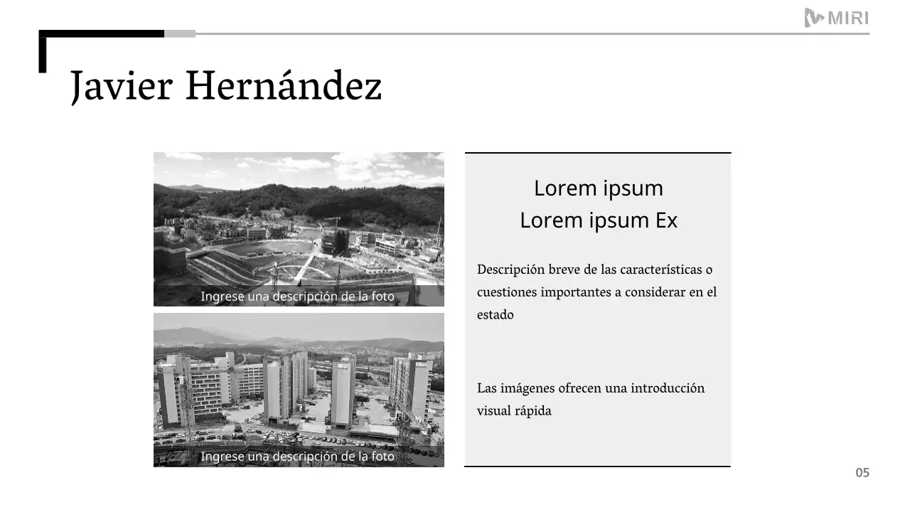 Un sencillo informe imprimible en blanco y negro