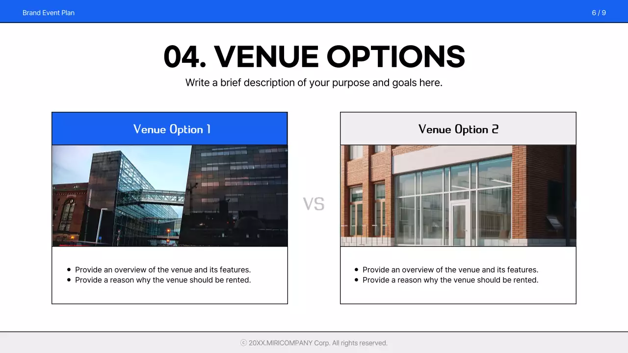 Blue Modern Event Plan Document Presentation