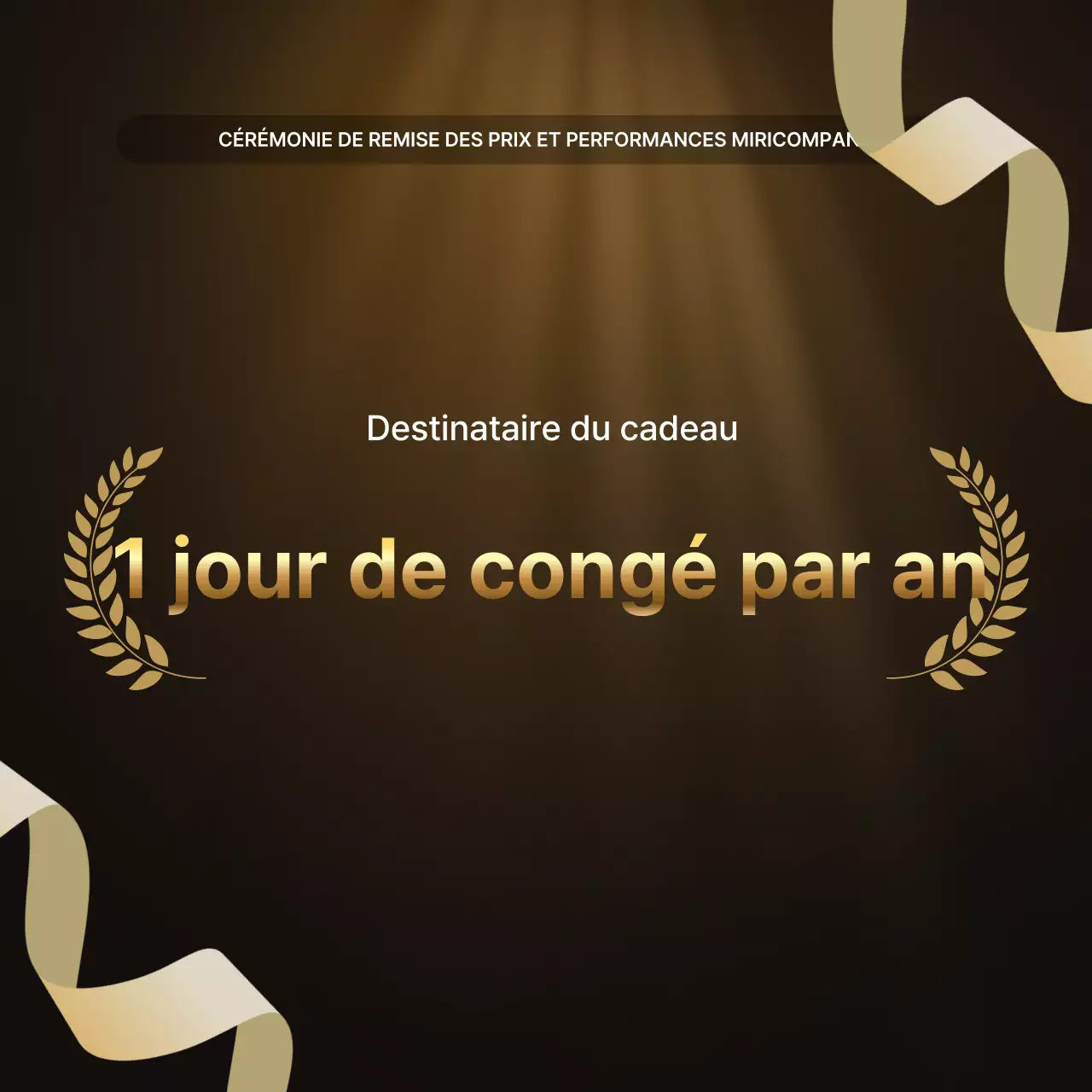 Présentations des performances de l'or et du brun de luxe et rapports sur les événements de fin d'année