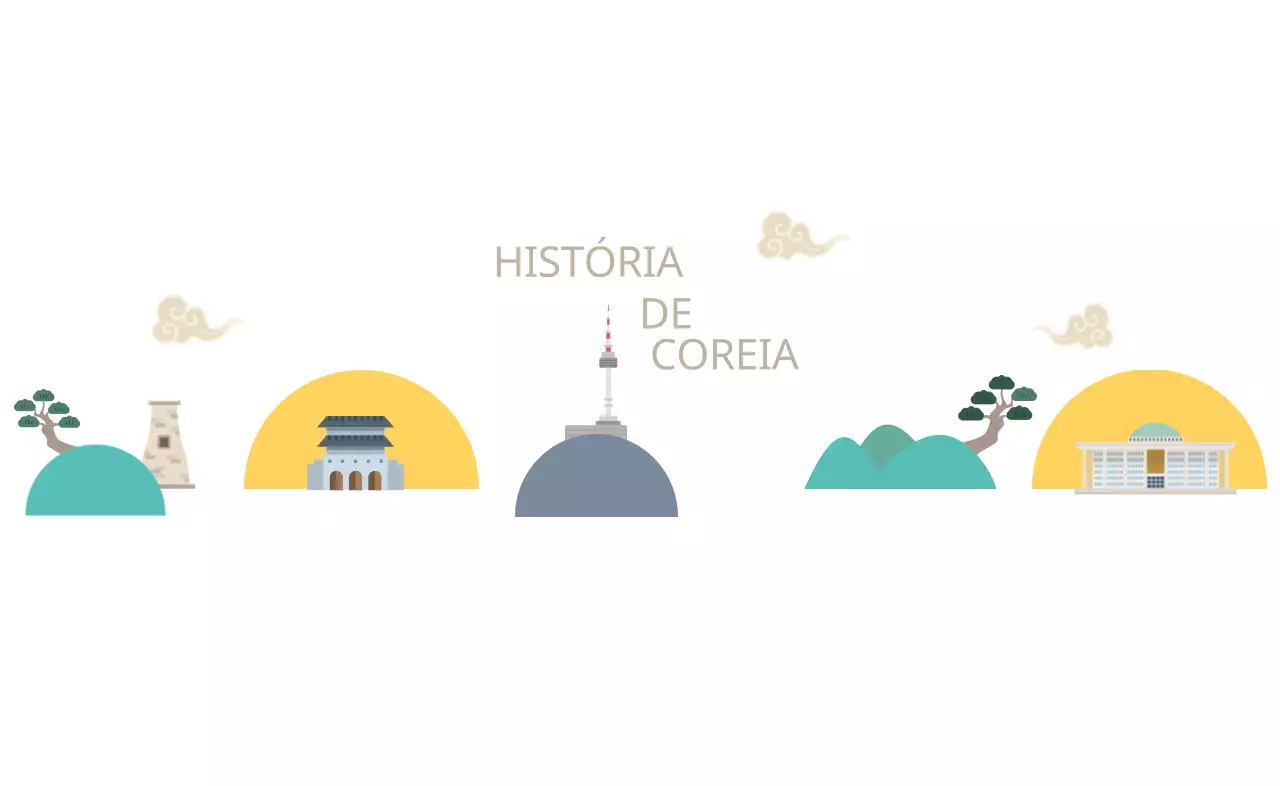 Produtos turísticos atractivos com ilustrações simples e formas coloridas
