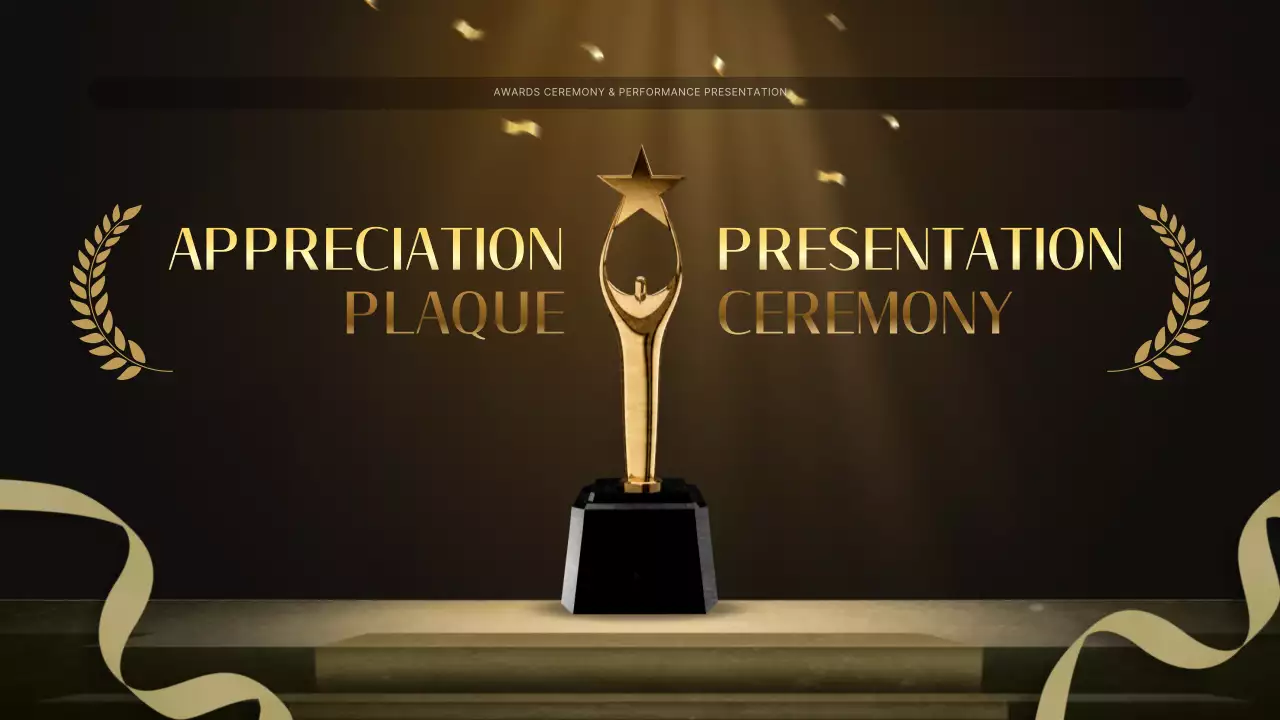 Gold Elegant Awards Presentation