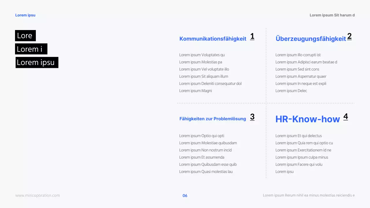 Moderne HR-Karrieren in Blau und Schwarz Kursunterlagen