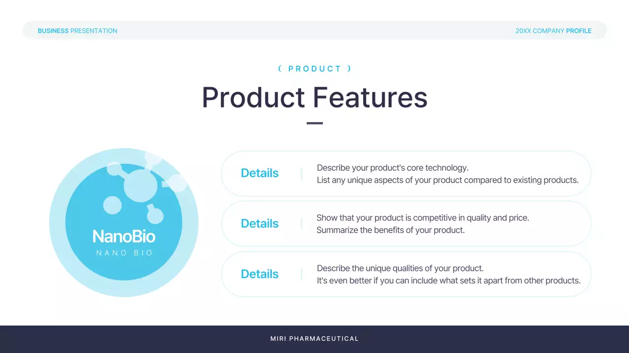 블루 프로페셔널 비즈니스 프레젠테이션