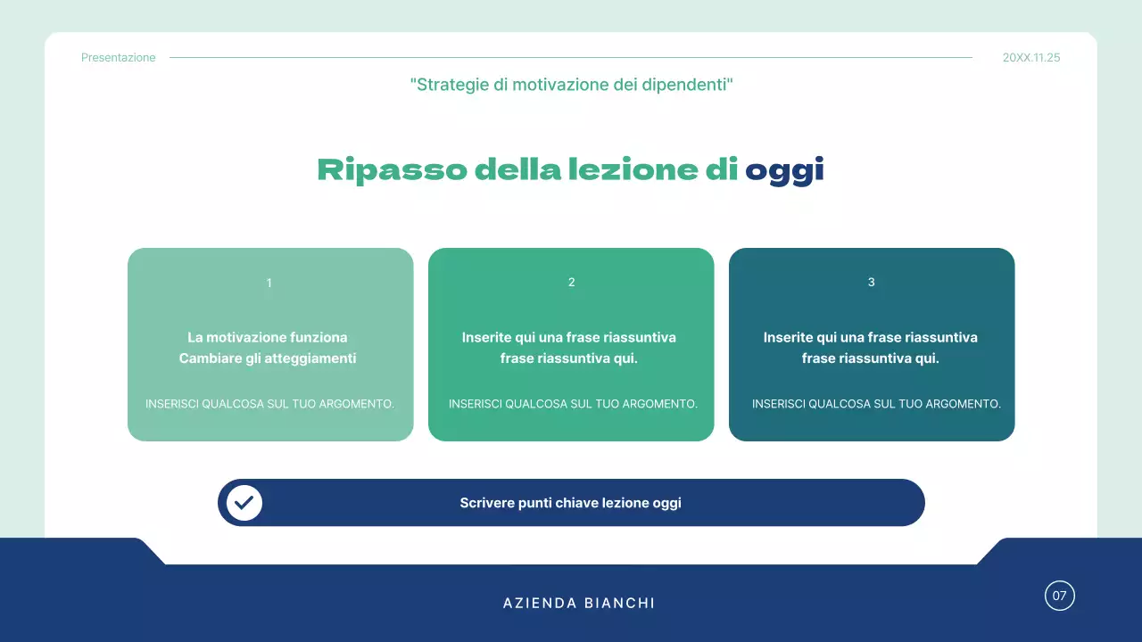 Piano di lezioni per la consulenza formativa aziendale semplice di Blue and Mint