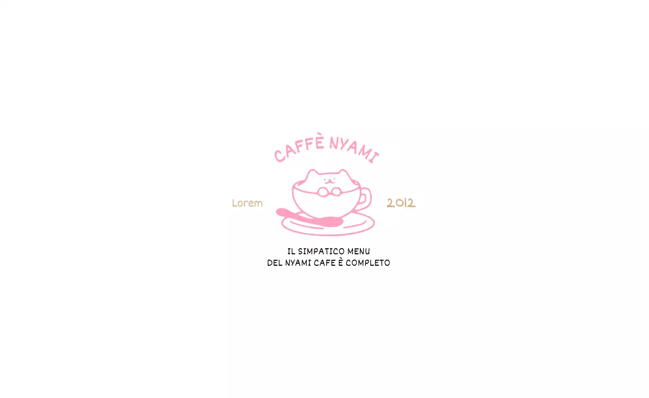 Raccolta di menu illustrati di caffè da dessert colorati e carini