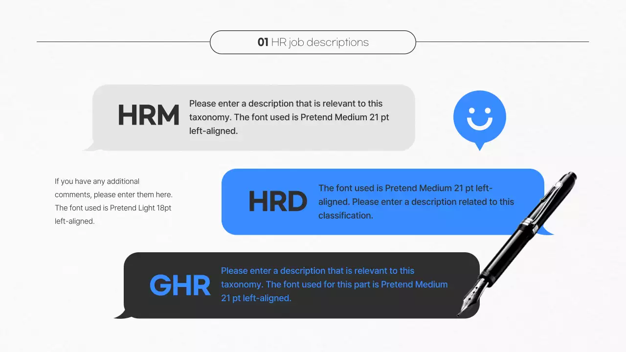 블루 모던 HR 가이드 프레젠테이션