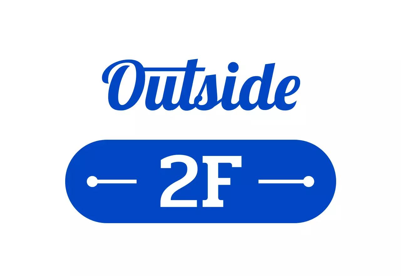 파란색톤의 레트로 감성 비어 펍 매장 간판