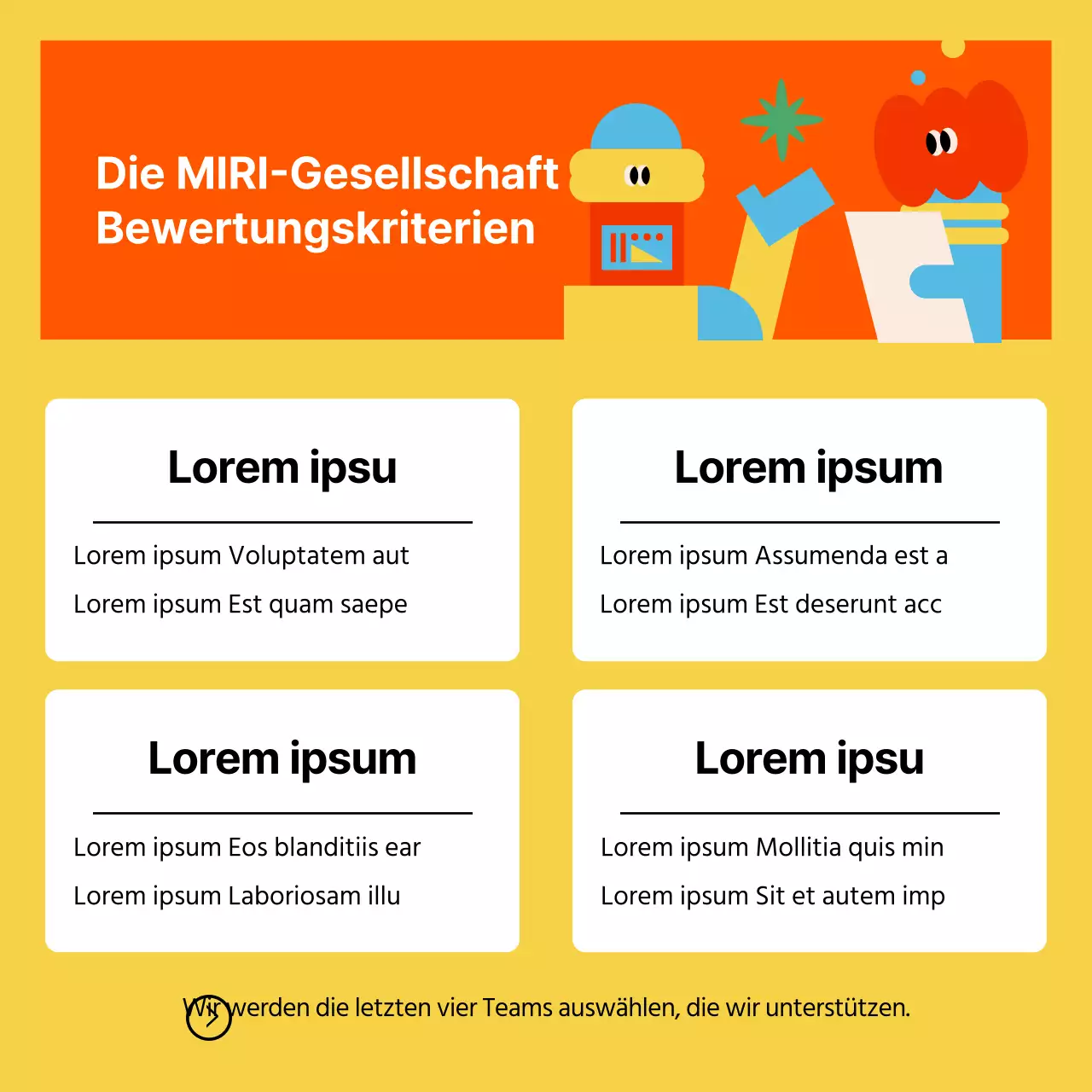 Kitschig-gelbe und rote Firmenanwerbung