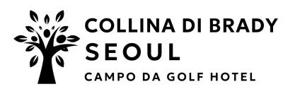 Logo del marchio Golf Hotel con illustrazione di un albero