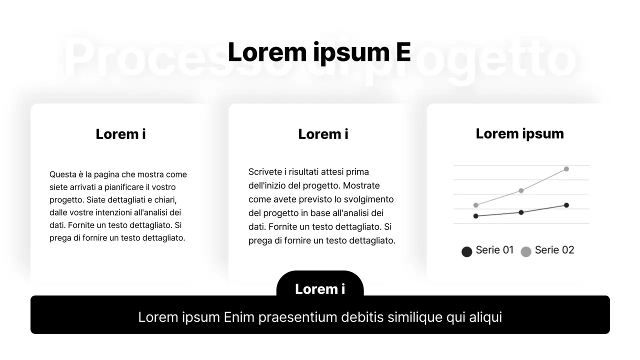 Portafoglio CV semplice con sfondo bianco