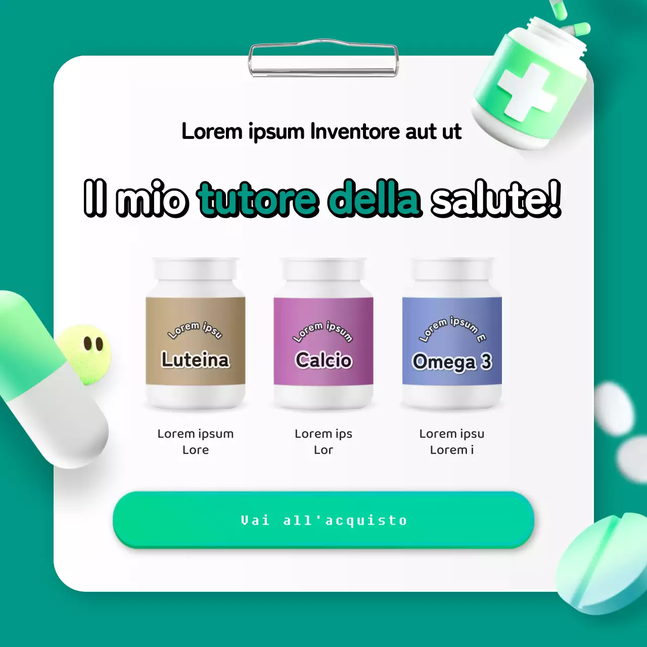 Promuovere un test nutrizionale personalizzato semplice, verde e in 3D