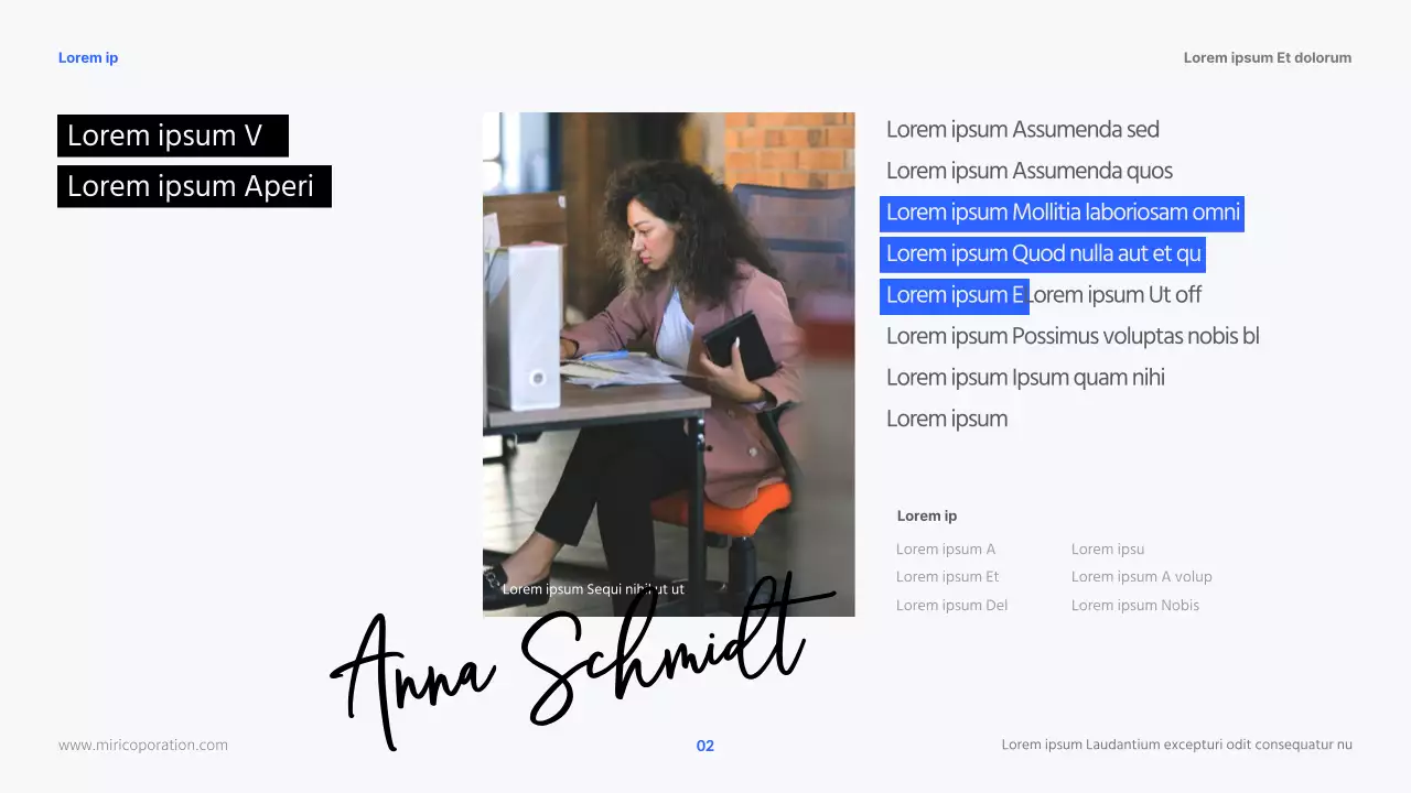 Moderne HR-Karrieren in Blau und Schwarz Kursunterlagen