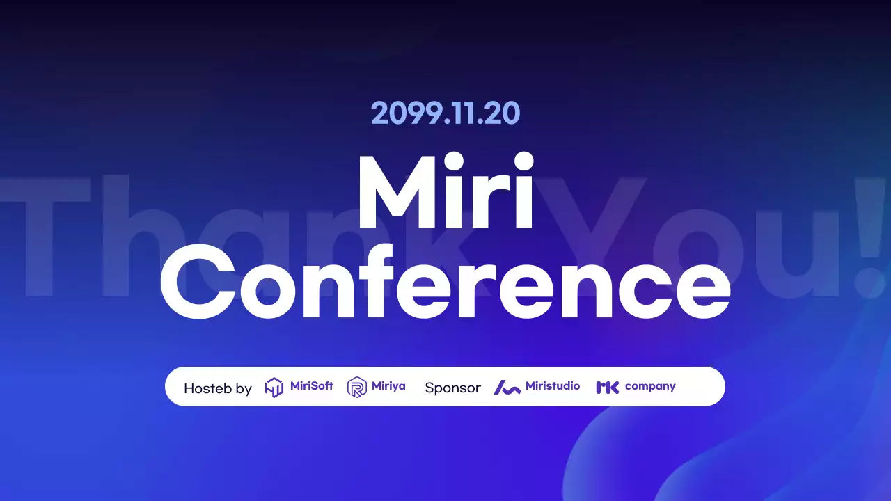 Blue Modern Conference Announcement Presentation