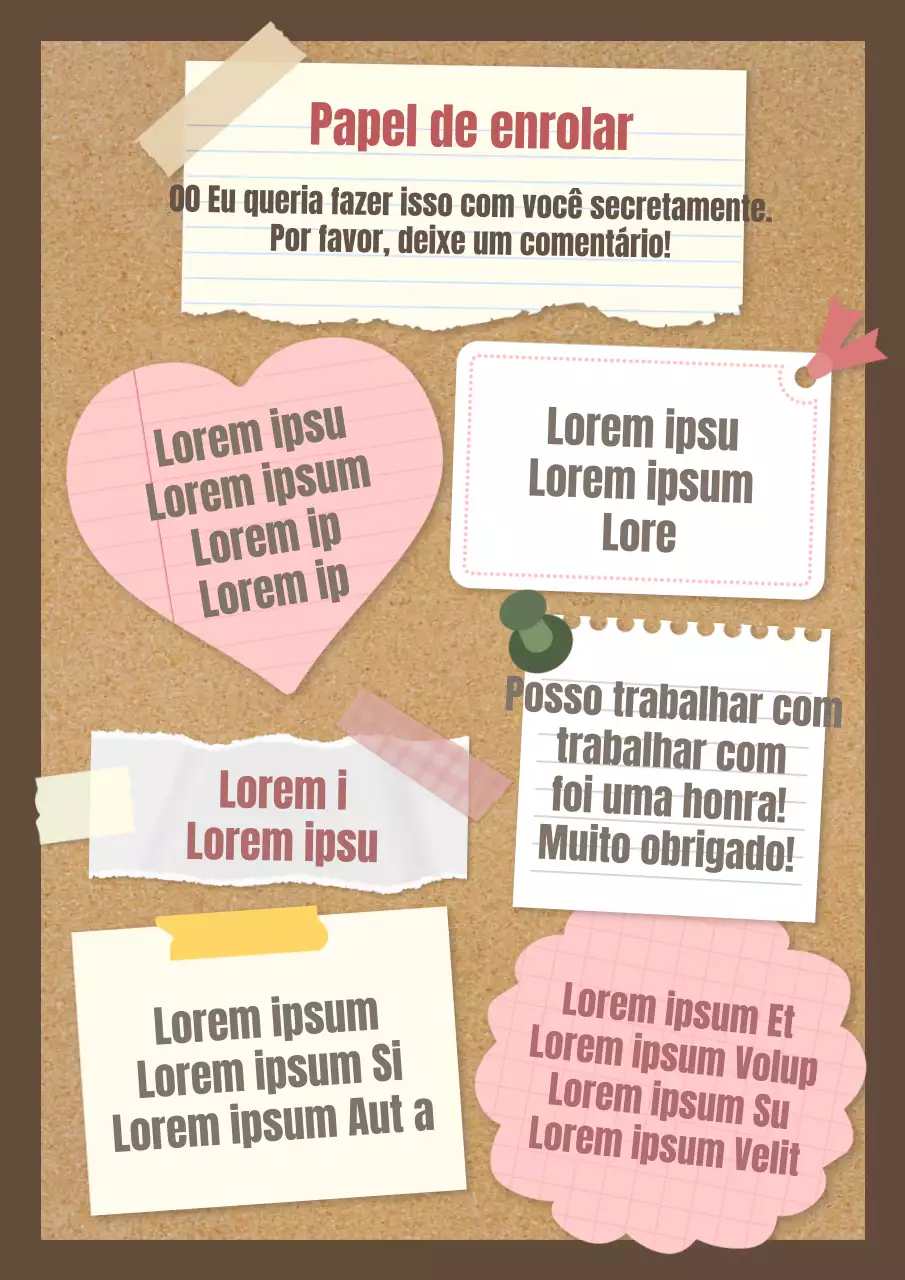Um post sobre bonitos papéis de enrolar em castanho e cor-de-rosa