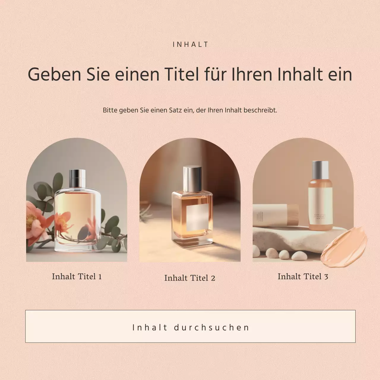 Eine einfache rosa Kosmetik-Instagram-Werbung
