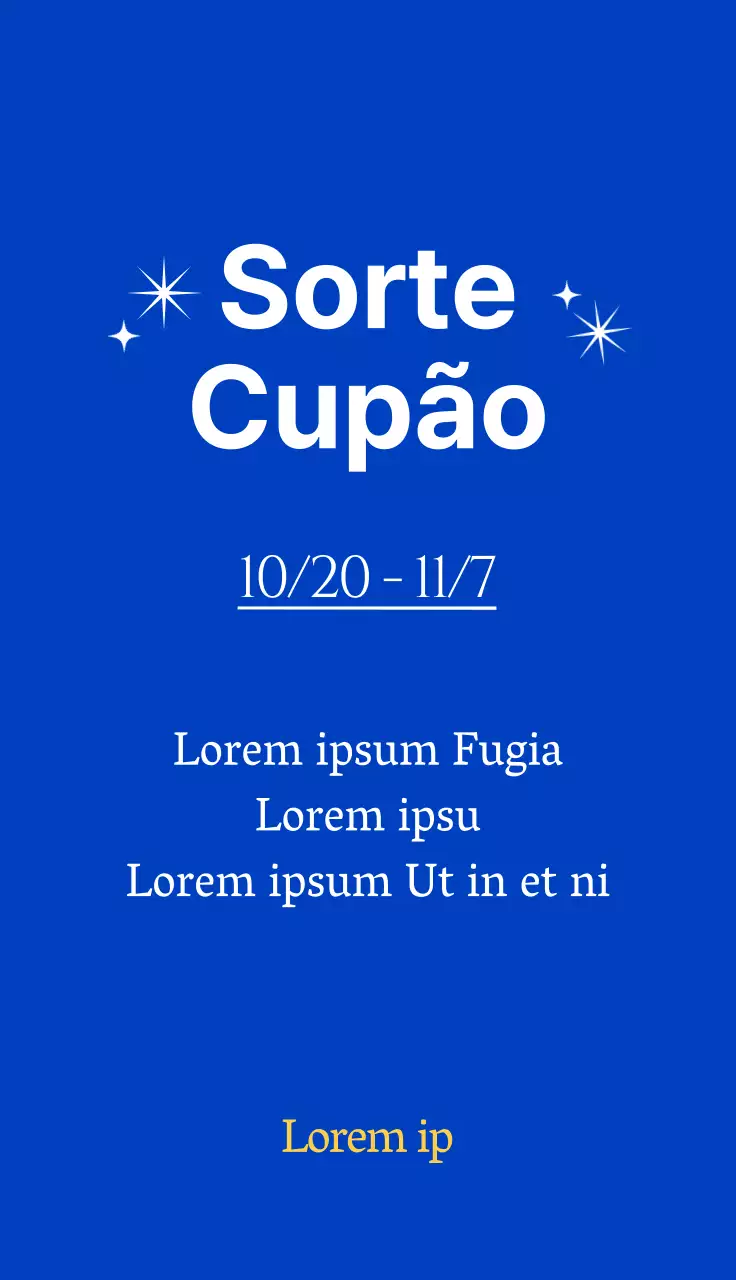 Lotaria de evento de salão de beleza com fundo azul