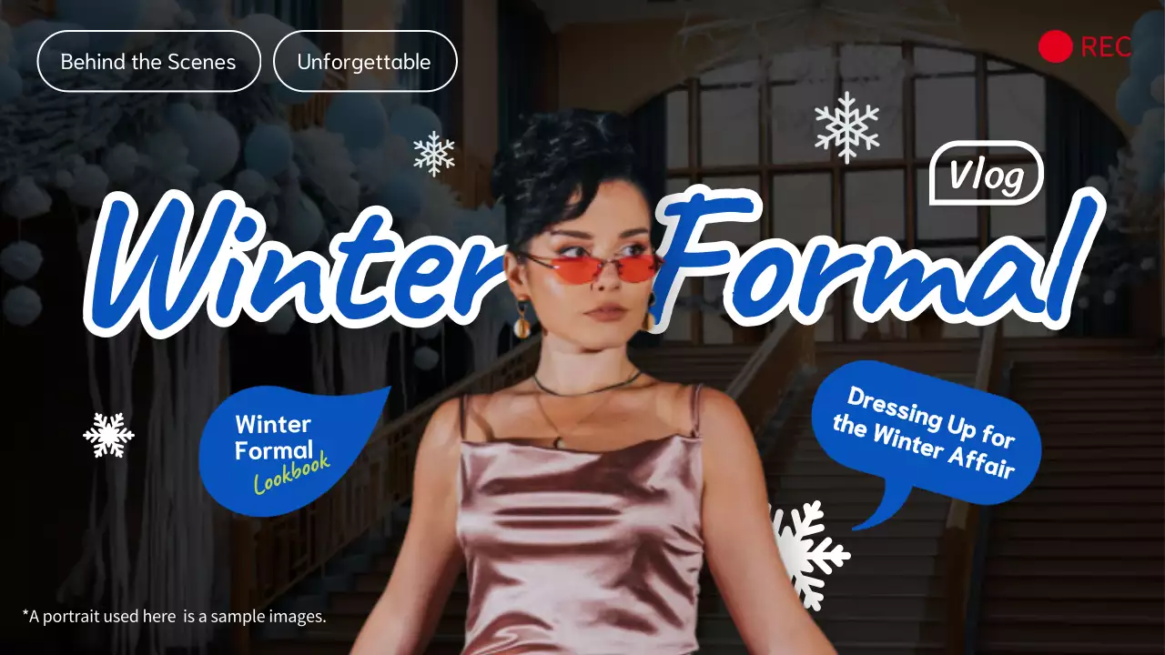 Blue and Black Elegant Winter Formal Haul