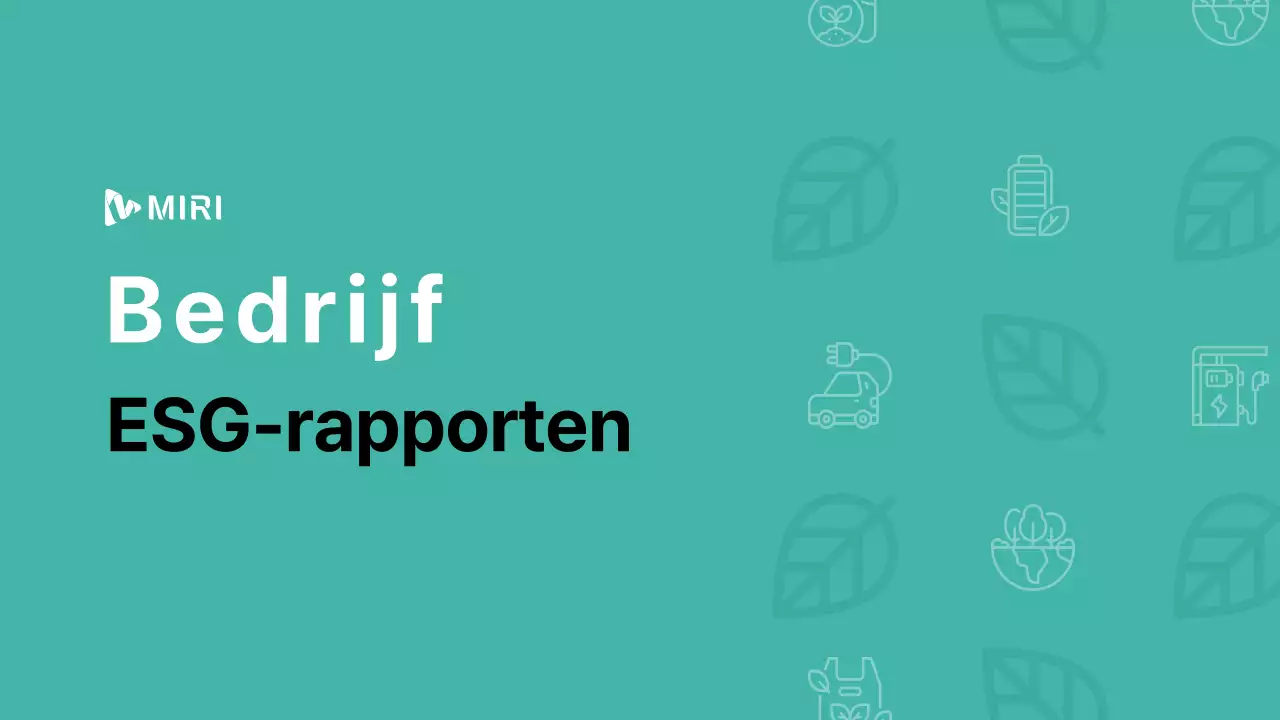 Basisgevoel met mintkleurig accent ESG-rapport