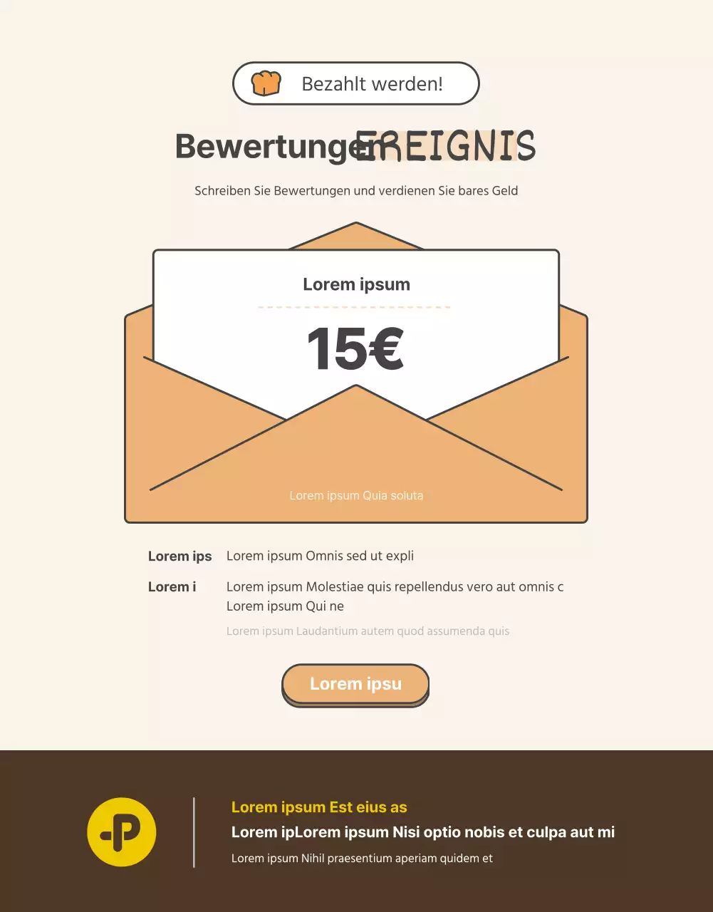 Förderung des Verkaufs eines einfachen gehäkelten orange-beigen Kragens