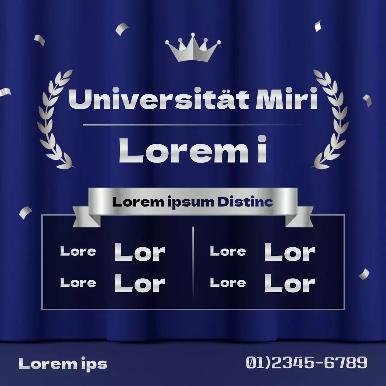 Bekanntgabe der Auswahlliste für den blauen und silbernen Luxus