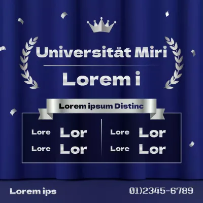 Bekanntgabe der Auswahlliste für den blauen und silbernen Luxus