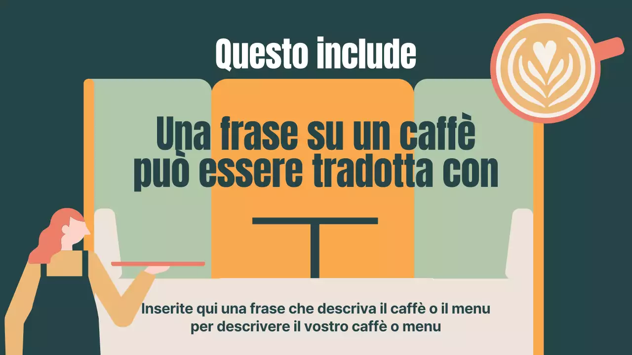 Promuovete il vostro caffè con un tocco di kaki e arancione