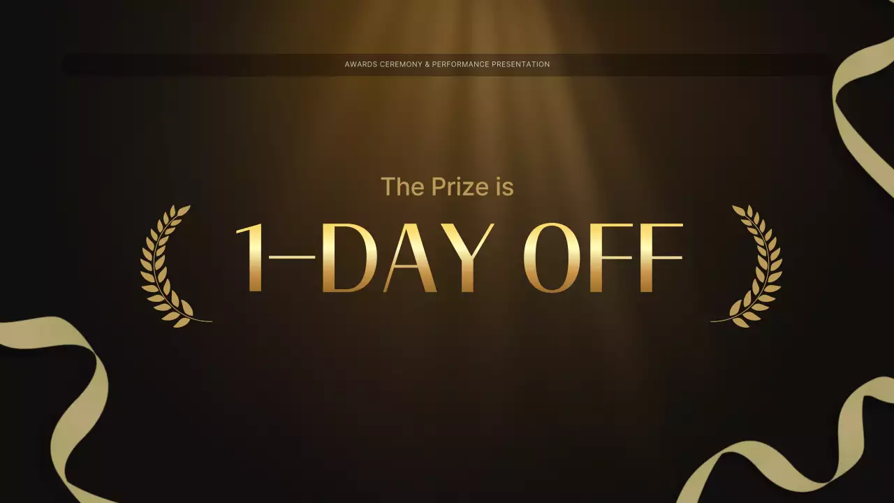 Gold Elegant Awards Presentation