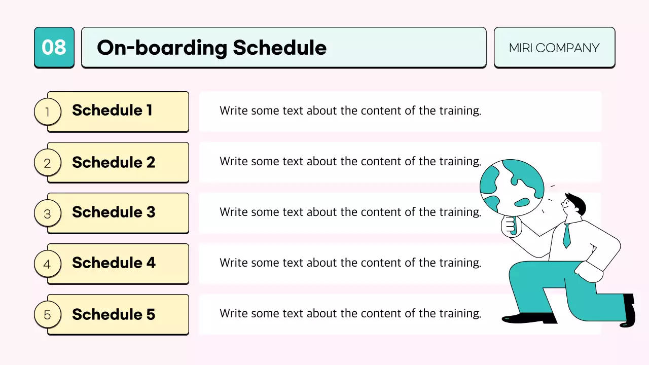 핑크 미니멀 세미나 발표 프레젠테이션