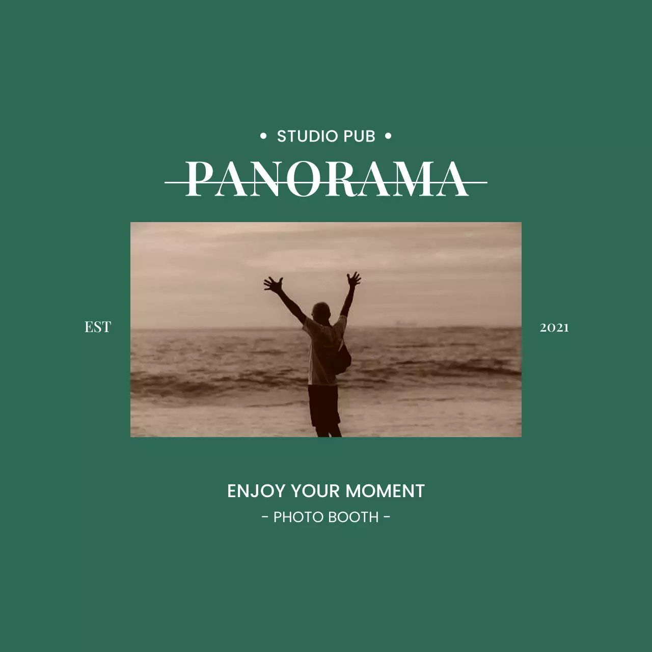 사진을 활용한 세련된 느낌의 디자인